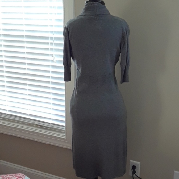 Athleta Wool Blend low plunge Cowl neck dress - Picture 3 of 6